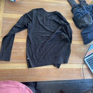 Lululemon swiftly long sleeve Black mesh